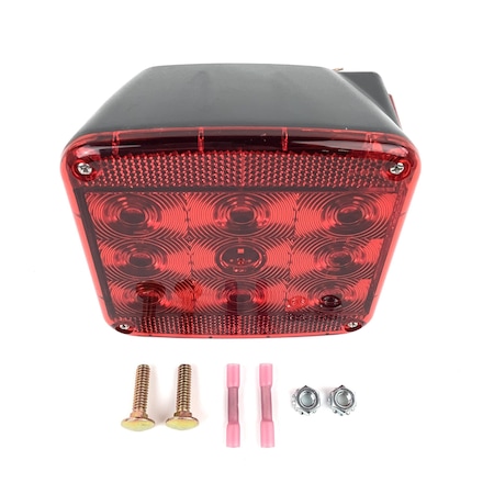 Peterson Lamp, Led S/T/T, Under 80 In. Wide Combination Tail, W/O License, Mfg Pack M840